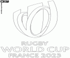 Logotip de la Copa del Món de Rugbi 2023 que se celebra a França del 8 de setembre al 28 d'octubre del 2023