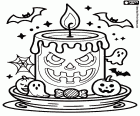 Pintar Una espelma de Halloween