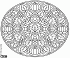 Pintar Mandala figuratiu de tardor