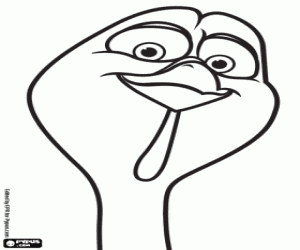 Pintar Reggie el gall dindi