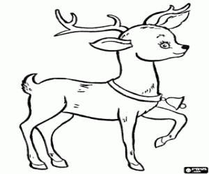 Pintar Ren de Nadal amb campaneta