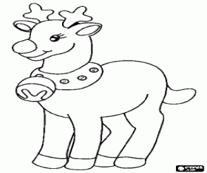 Pintar Ren de Santa Claus amb cascavell