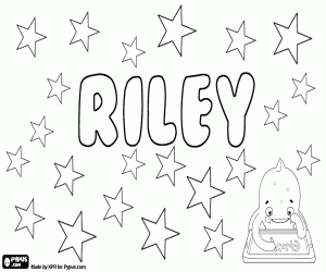Pintar Riley, nom unisex anglès