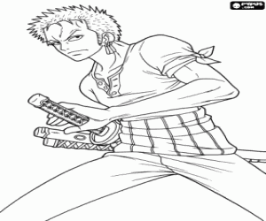 Pintar Roronoa Zoro de One Piece