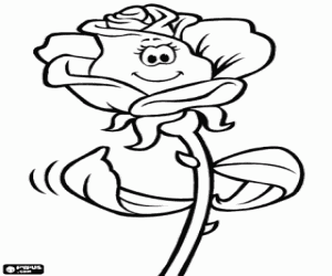 Pintar Rosa bonica amb punxes