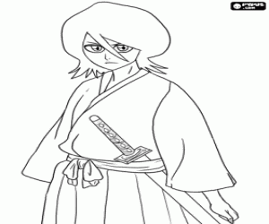 Pintar Rukia Kuchiki, personatge de Bleach