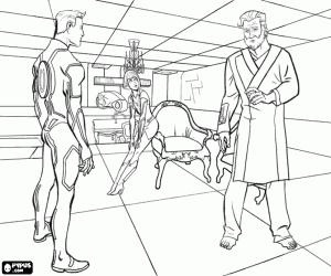 Pintar Sam i Kevin Flynn, cara a cara