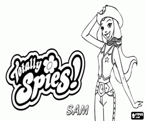Pintar Samantha de Totally Spies