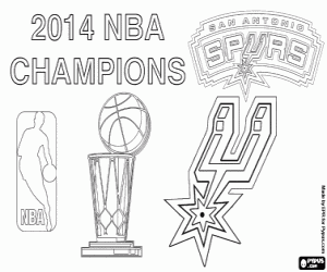 Pintar San Antonio Spurs Campió NBA 2014