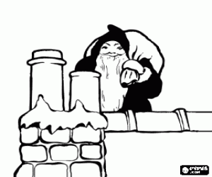 Pintar Santa Claus a la teulada