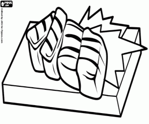 Pintar El sashimi, peix cru japonès