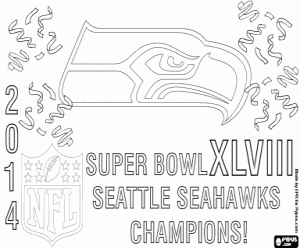 Pintar Seattle Seahawks, SuperBowl 2014