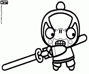 Pintar Sensei Chang, personatge de Pucca