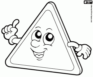 Pintar Un senyal d'advertència de perill