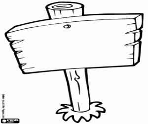 Pintar Un senyal de fusta