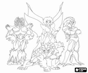 Pintar Senyors de la natura, Gormiti