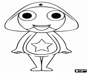Pintar Sergent Keroro, personatge de manga