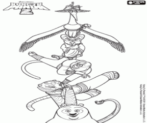 Pintar Els set mestres Kung Fu