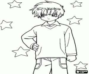 Pintar Shaoran Li, personatge de la Sakura