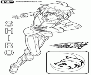 Pintar Shiro Shibakusa, personatge de Scan2Go