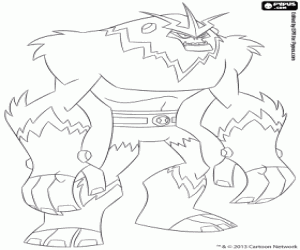 Pintar Shocksquatch de Ben 10 Omniverse