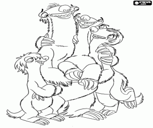 Pintar Sid feliç amb la seva família