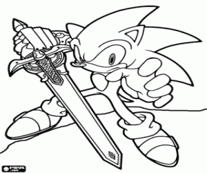 Pintar Sir Sonic, un cavaller medieval