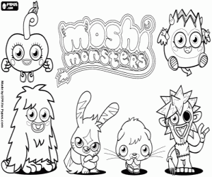 Pintar Els sis Moshi Monsters