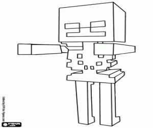 Pintar Skeleton, criatura de Minecraft