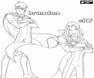 Pintar Sky i Brandon, Winx Club