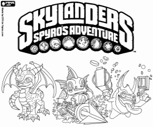 Pintar Skylanders: Les Aventures de Spyro
