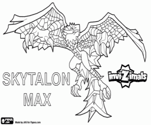 Pintar Skytalon Max, una àguila Invizimal