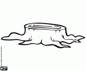 Pintar Soca d'arbre. Arbre talat