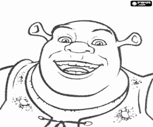 Pintar La somrient cara de Shrek