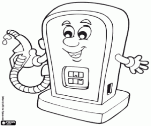 Pintar Un sortidor de combustible