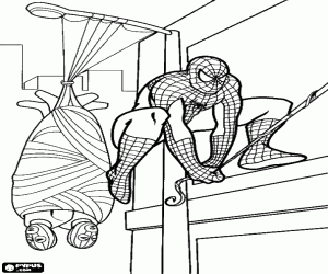 Pintar Spiderman i dos malfactors