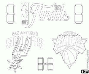 Pintar Spurs - Knicks, Finals de l'NBA 2026