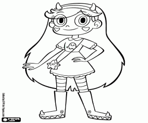 Pintar Star Butterfly, la protagonista