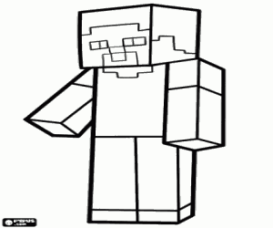 Pintar Steve, el personatge de Minecraft