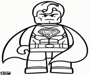 Pintar Superman, personatge de Lego