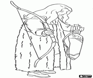 Pintar Susan Pevensie amb arc i fletxes