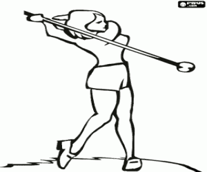 Pintar El swing del jugador de golf