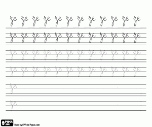 Pintar Síl·laba ZE per escriure