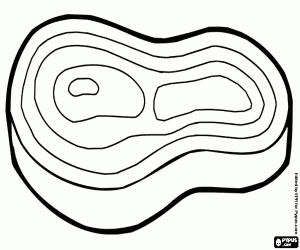 Pintar Un tall de carn vermella