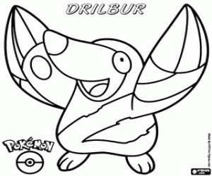 Pintar El talp Pokémon, Drilbur