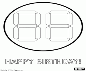 Pintar Targeta digital per aniversari