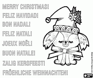 Pintar Targeta de Nadal amb un gosset