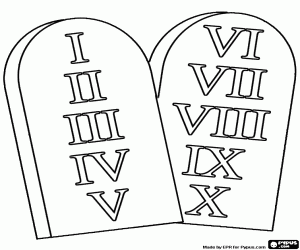 Pintar Les taules de la Llei