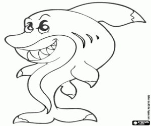 Pintar Un tauró perillós