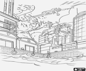 Pintar Thor contra el gegant de foc